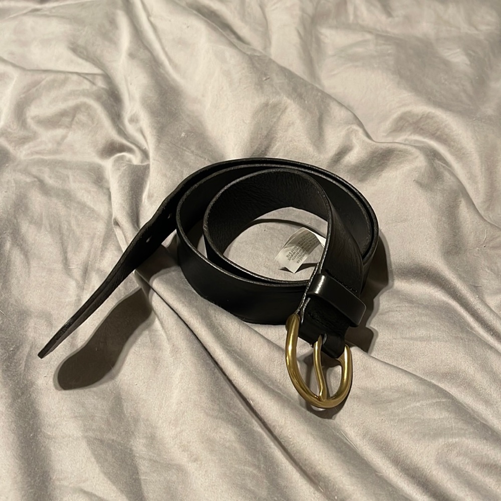 Madewell Black Leather Belt